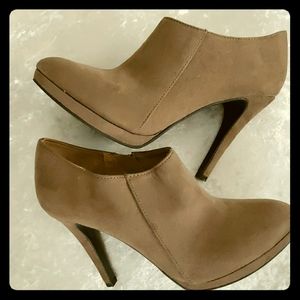 Tan booties